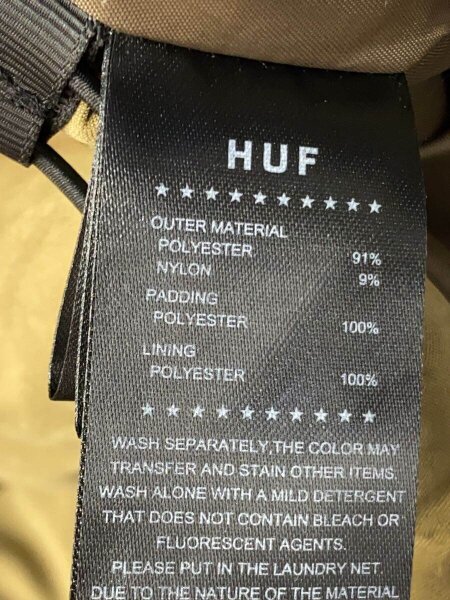 HUF(ハフ) / 24AW/DIAMOND QUILT JACKET/ジャケット/M/ポリエステル 