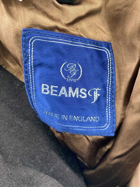 BEAMS F(ビームスエフ) / UK製/カシミヤ混/ステンカラーコート/38