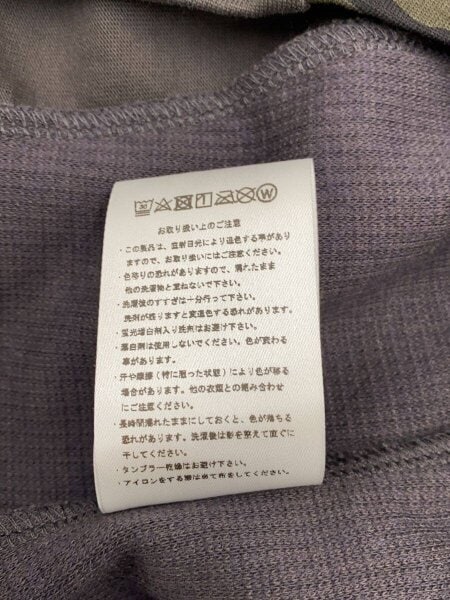 PARANOID(パラノイド) / ドッキング長袖Tシャツ/L/コットン/GRY