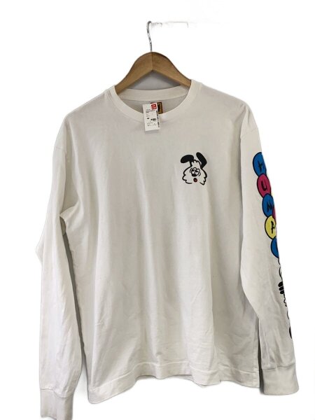 HUMAN MADE(ヒューマンメイド) / 長袖Tシャツ/L/コットン/WHT | 古着の