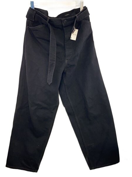COMOLI(コモリ) / 26SS/ブラックデニムベルテッドパンツ/3/C03-03001 