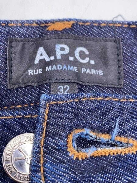 A.P.C.(アーペーセー) / JEAN AARON/別注/JEAN PLUS FM/裾スレ/ボトム 