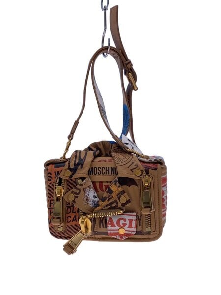 MOSCHINO(モスキーノ) / ショルダーバッグ/レザー/BRW/総柄// | 中古品 