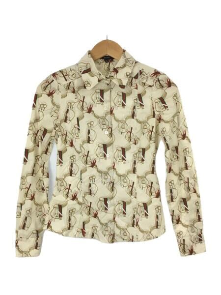 GUCCI(グッチ) / 長袖シャツ/36/コットン/CRM/総柄 | 古着の販売・通販 