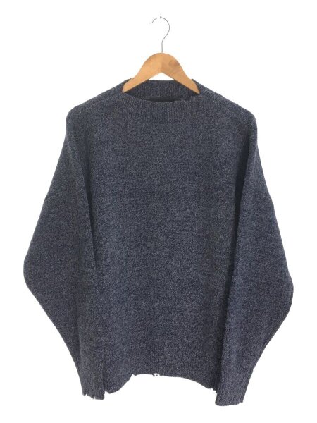 UNUSED(アンユーズド) / 22AW/DAMAGE 5G WOOL KNIT/1/ウール/ネイビー  