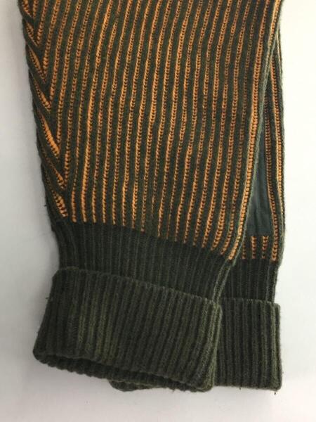 iroquois(イロコイ) / TUCK BORDER COMBI KNIT/2/ウール/カーキ/278202 