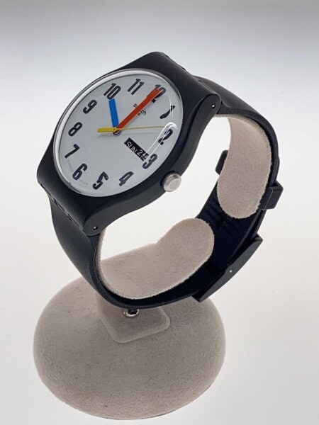 SWATCH(スウォッチ) / ELEMENTARY/腕時計/アナログ/ラバー/WHT/BLK 