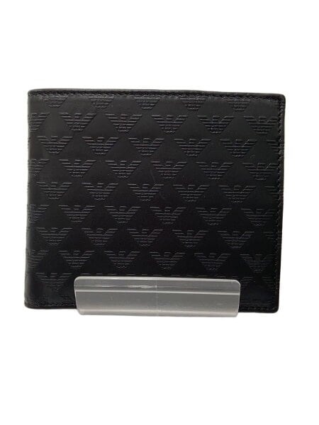 EMPORIO ARMANI(エンポリオアルマーニ) / 2つ折り財布/レザー/BLK/総柄