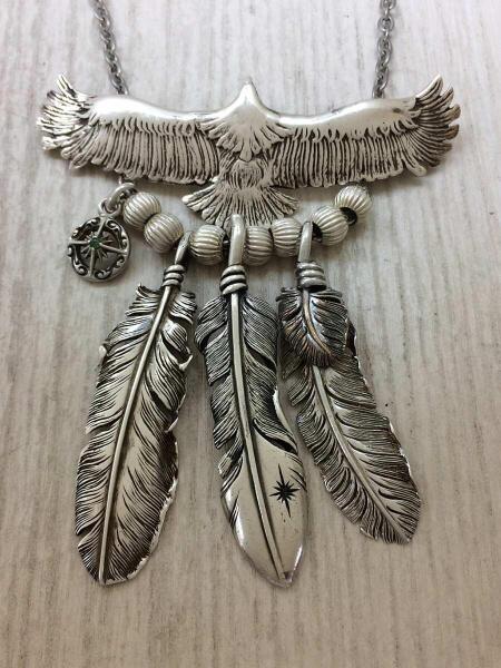 SAAD イーグル　ペンダントトップ　925 ③ SAAD(サード) / ネックレス/SV925/SLV/カスタム/イーグル/フェザー×3