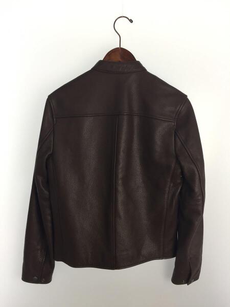 COACH(コーチ) / シングルライダースジャケット/XS/牛革/BRW/無地