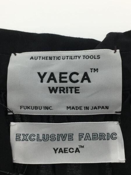 YAECA(ヤエカ) / 黒染 ギャザーブラウス/M/コットン/ブラック/無地 