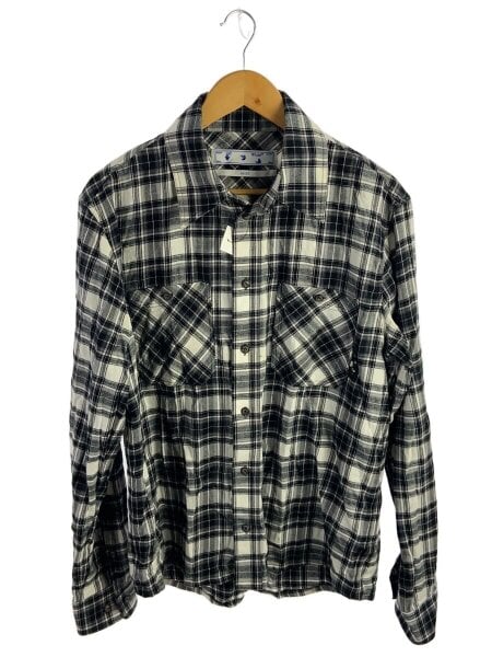 OFF-WHITE(オフホワイト) / ネルシャツ/M/コットン/BLK/チェック
