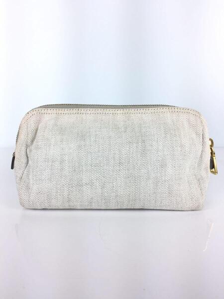 PRADA(プラダ) / 服飾雑貨/キャンバス/グレー/ホワイト/メイクポーチ 