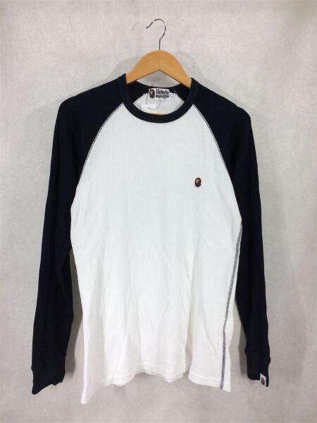 大人気販売中 A BATHING APE 長袖 ホワイト エイプ ロンT サイズXL 