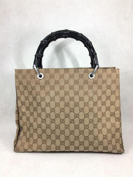 GUCCI グッチ ハンドバッグ 総柄 GG キャンバス ベージュ