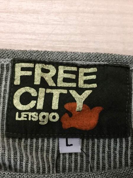 FREE CITY(フリーシティ) / 長袖Tシャツ/ロンTEE/サーマル/ロゴ/L 