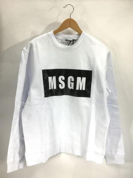 MSGM(エムエスジーエム) / スウェット/L/コットン/ホワイト/白/無地 