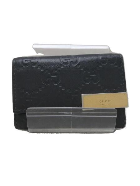 GUCCI(グッチ) / キーケース/メンズ/ブラック/黒/擦れあり/GG柄/小物