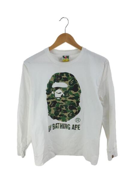 大人気販売中 A BATHING APE 長袖 ホワイト エイプ ロンT サイズXL 