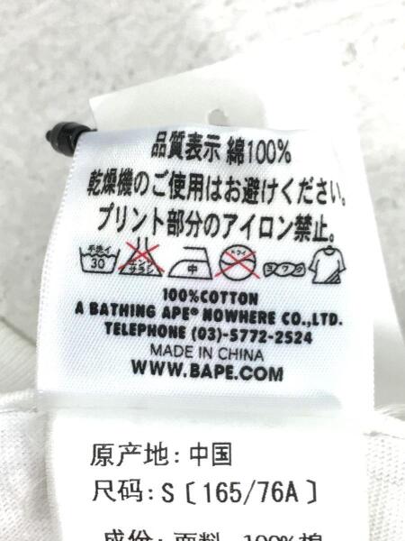 A BATHING APE(アベイシングエイプ) / Tシャツ/S/コットン/ホワイト/白