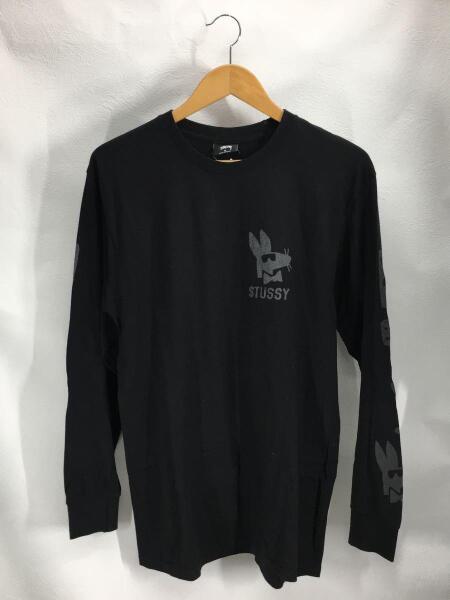 STUSSY(ステューシー) / 長袖Tシャツ/M/コットン/stay paid/ブラック 