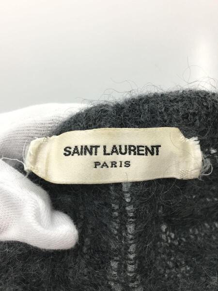 SAINT LAURENT PARIS ブラック ラウンドネックセーター XS