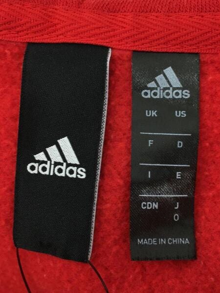 adidas(アディダス) / ジップパーカー/RED/コットン/ポリエステル/裏