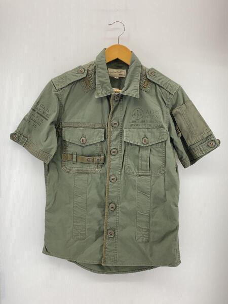 AVIREX アヴィレックス ミリタリーシャツ / 半袖 / シャツジャケット AVIREX アヴィレックス 6145162 ミリタリーシャツ 半袖 ワッペン 刺繍