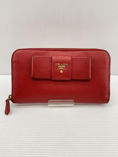 PRADA(プラダ) / 長財布/--/レッド/レディース/汚れ | 中古品の販売 