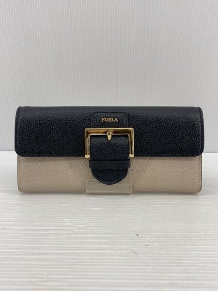 FURLA(フルラ) / 長財布/レザー/ブラック/ベージュ/バイカラー 