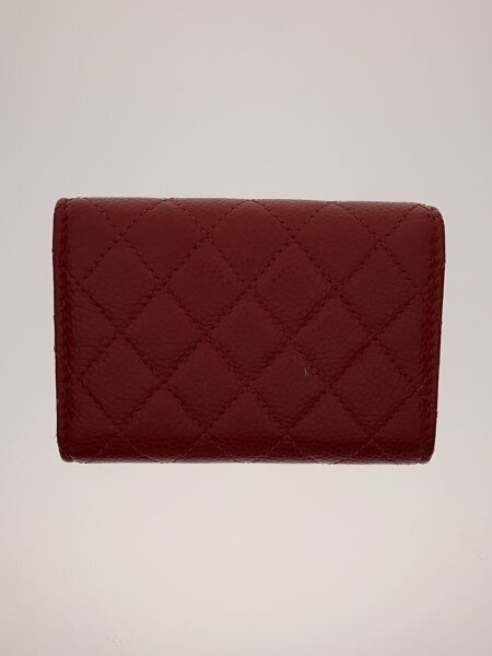 CHANEL(シャネル) / 3つ折り財布/レザー/レッド/レディース/30683/ココ
