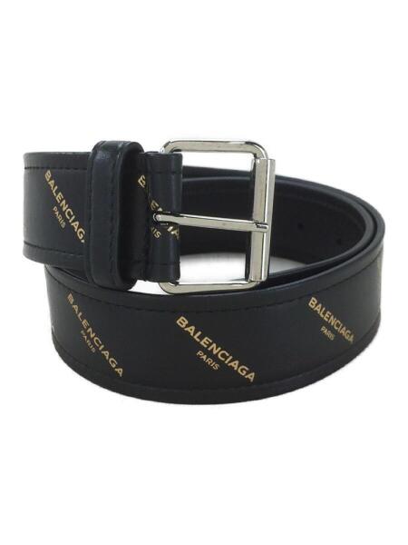 BALENCIAGA ブラックレザーロゴベルト BALENCIAGA(バレンシアガ) / ロゴベルト/レザー/ブラック | 中古品の