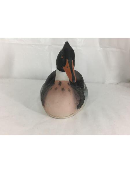 陶器 動物 鴨 置物 イタリア製 完成品 カルガモ マガモ アニマル