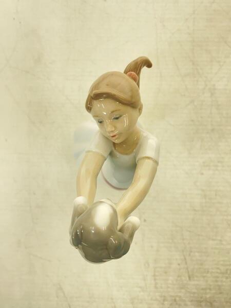 Lladro(リヤドロ) / 大好きよ/少女/子犬/インテリア雑貨/WHT | 中古品