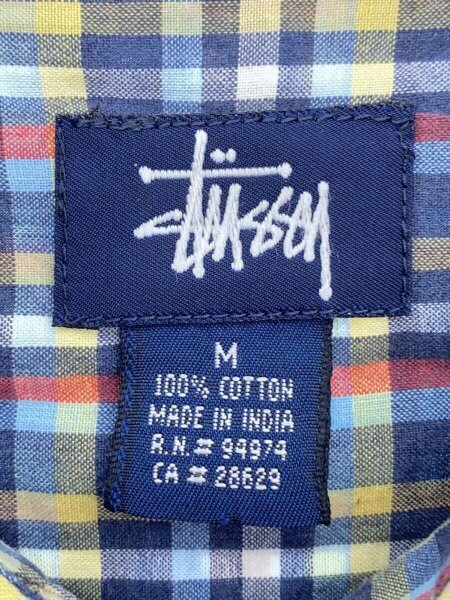 STUSSY(ステューシー) / 半袖シャツ/M/コットン/マルチカラー/チェック