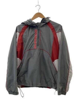 supreme ナイロンジャケット オレンジ/ネイビー/グレー 中古・古着通販】Supreme (シュプリーム) カーブトラックジャケット