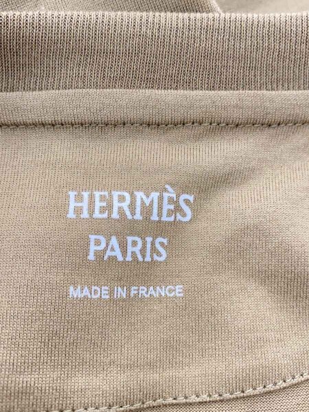 HERMES / 半袖ワンピース/34/コットン/KHK/無地 HERMES(エルメス) / 半袖ワンピース/34/コットン/KHK/無地 | 古着の