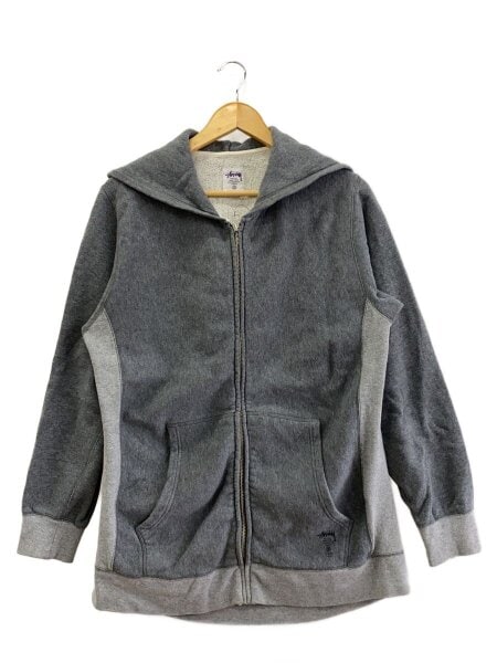 STUSSY(ステューシー) / ジップパーカー/L/コットン/GRY/無地 | 古着の 