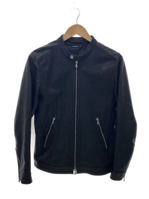フリークスストアシングルライダースジャケットLサイズ、やぎ革 FREAK'S STORE/Goat Leather スエード ミニマル シングルライダース