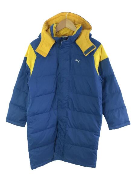 送料無料★PUMAプーマ・ダウンベンチコート150㎝　ジュニア/子供　黒　ふっかふかダウンはポリエステルとは暖かさ・軽さが違う　フード付き プーマ ベンチコート ジュニア（スポーツウェア