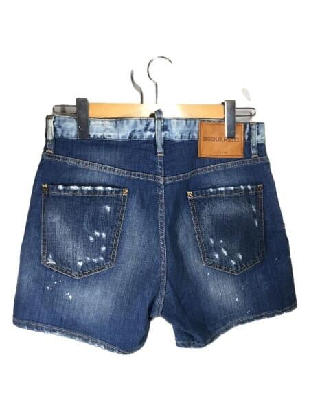 DSQUARED2 ダメージデニムショーツ DSQUARED2 ディースクエアード ダメージ ボタンフライ デニム ショート