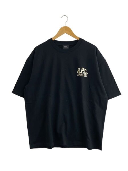 A.P.C.(アーペーセー) / 417別注/Tシャツ/L/コットン/BLK/無地/24263-1 
