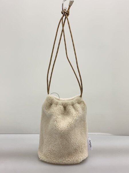 Sisii(シシ) / Bshop別注/ムートンレザー巾着バッグ/レザー/CRM | 中古 