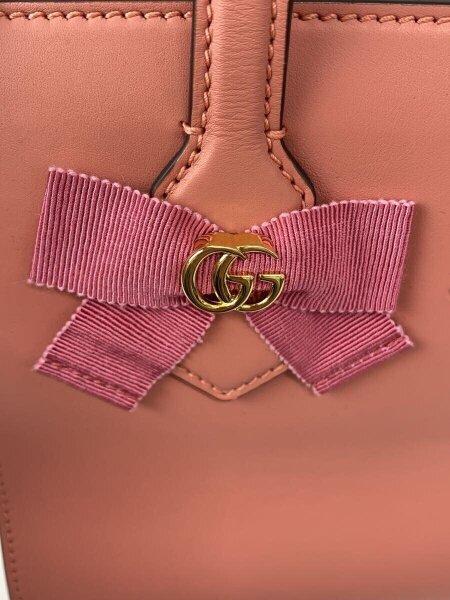 GUCCI(グッチ) / ハンドバッグ_GGリボン_ハーバリウム/レザー/PNK 