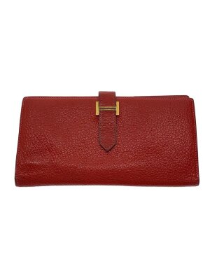 62 HERMES エルメス ケリーウォレット ローズリップスティック □O刻印 