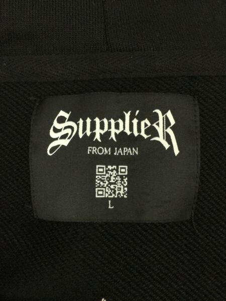 SUPPLIER / ジップパーカー/L/コットン/BLK SUPPLIER(サプライヤー) / ジップパーカー/L/コットン/BLK | 古着の