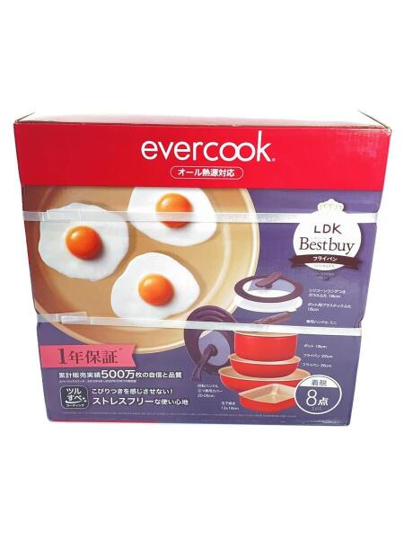 evercook(エバークック) / フライパン/8点セット/RED | 中古品の販売 