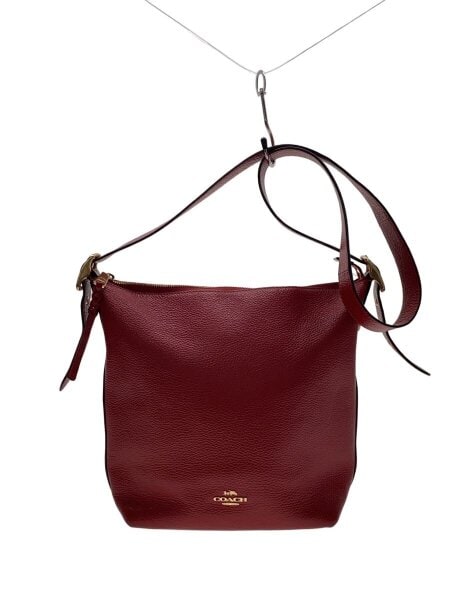 COACH(コーチ) / ヴァルダッフル/ショルダーバッグ/レザー/RED/無地 