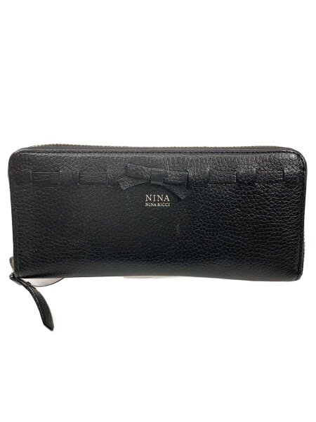 NINA RICCI(ニナリッチ) / 長財布/--/BLK/無地/レディース | 中古品の 