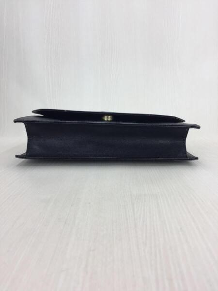 YVES SAINT LAURENT(イヴサンローラン) / クラッチバッグ/レザー/BLK